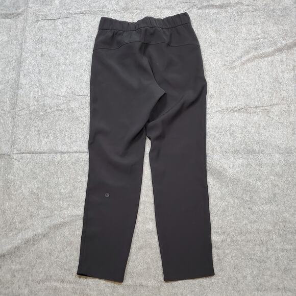 Lululemon Pants Womens 4 On The Fly 7/8 Black Straight Leg Pull On Athleisure - Picture 6 of 8